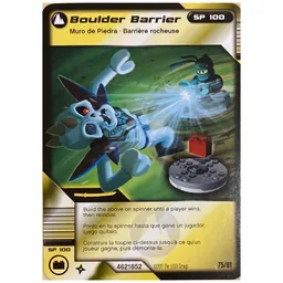 Trading Card, Ninjago Deck #1: 75 - Boulder Barrier - International Version / [No Color/Any Color]