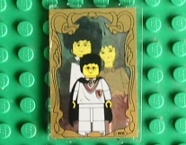 Lego Glass for Window 1 x 4 x 5 with Harry Potter, Mirror of Erised Pattern (Sticker) - Set 4721