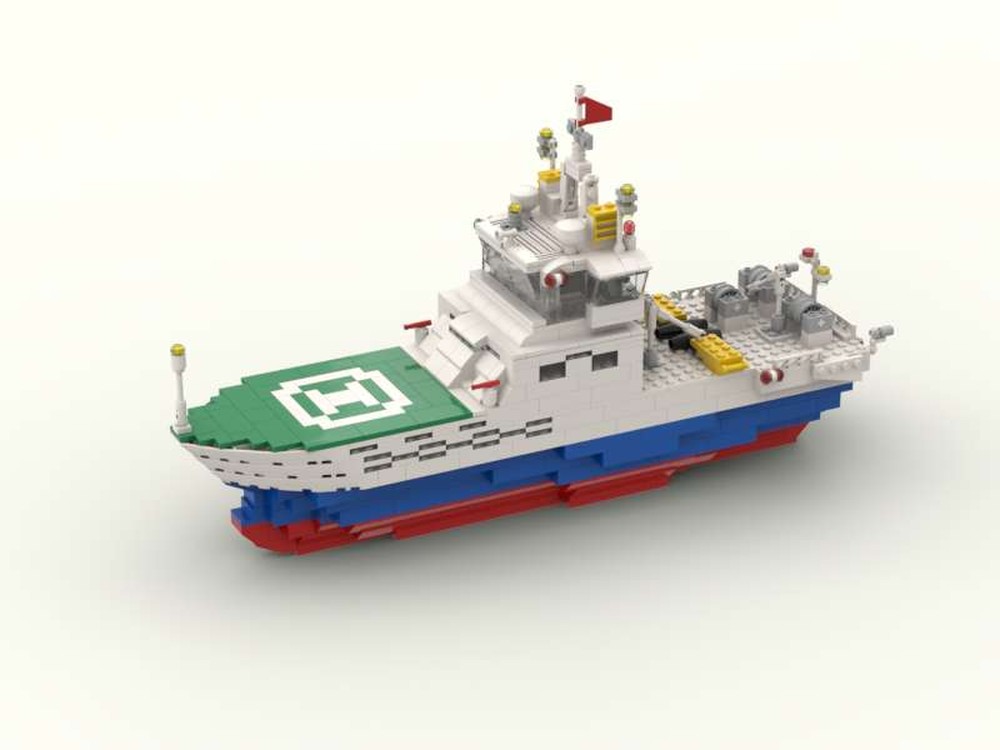 Lego Seismic research vessel "haiyangshiyou 720"