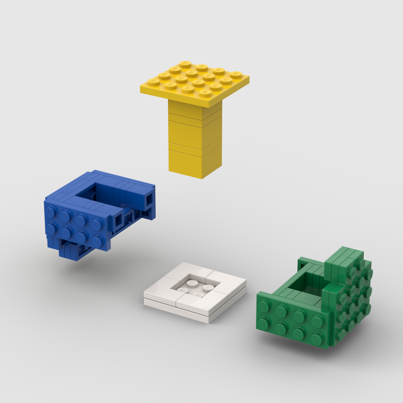 Lego Interlocking Banshee Cube