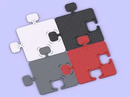 Idea of a very simple puzzle piece / Idee eines sehr einfachen Puzzleteiles