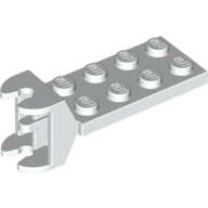 Lego Hinge Plate 2 x 4 with Articulated Joint - Female / White