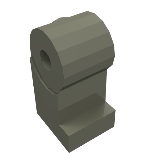 Lego Leg, Left / Dark Gray