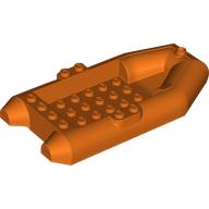 Lego Boat / Rubber Raft / Dinghy 6 x 12 / Reddish Orange