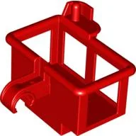 Duplo Aerial Basket for Minifig, with Clip / Red