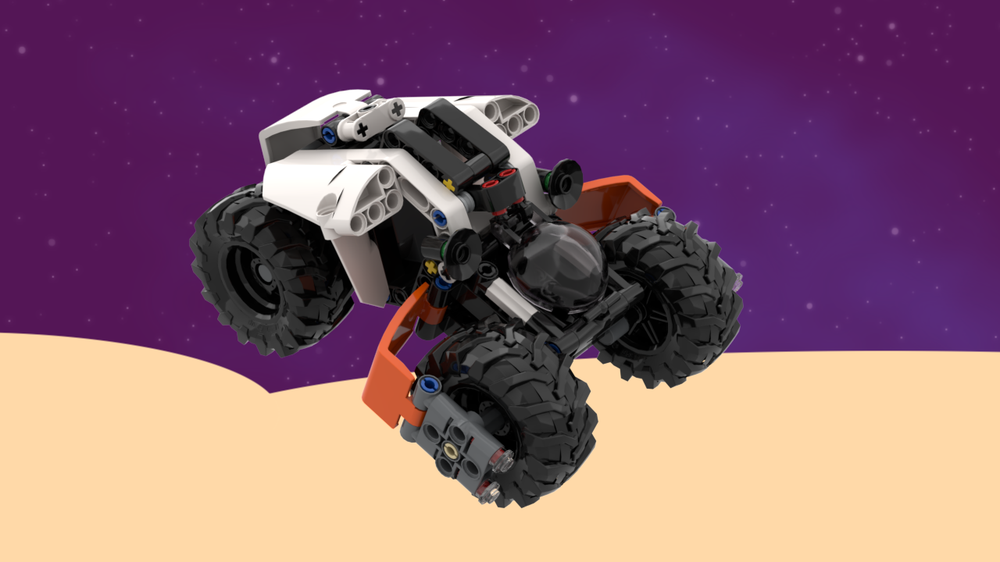 Lego TECHNIC Space Scarab Rover MOC - with "pull-back" motor