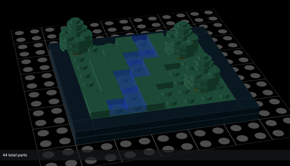 Lego Mini river diorama