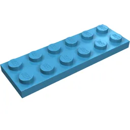 Plate 2 x 6 / Maersk Blue