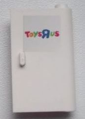 Lego Door 1 x 3 x 4 Right - Open Between Top and Bottom Hinge with Toys "R" Us Logo Pattern (Sticker) - Set 7848