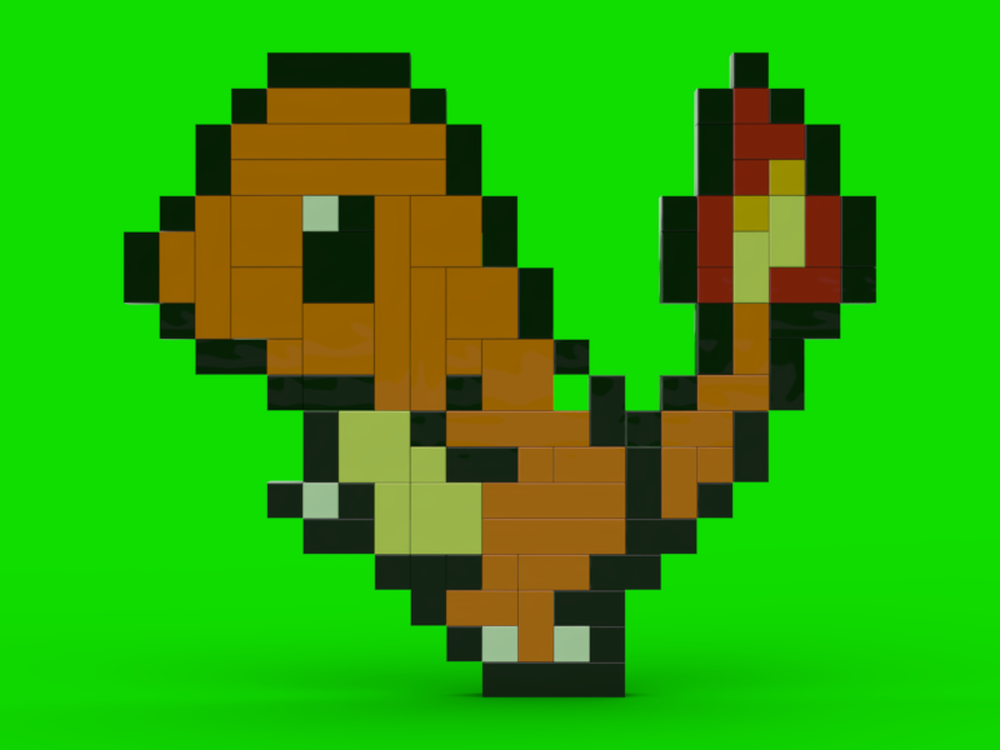Lego Pixel Art Charmander