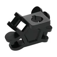 Minifig Neckwear Backplate with 4 Bars / Black