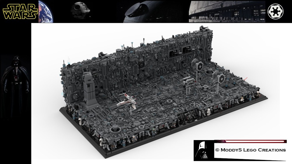 Lego SW: Death star trench run + Frist floor for Minifigs