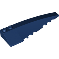 Lego Brick Wedged, Curved 10 x 3 Right / Dark Blue