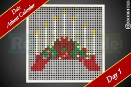 Day 1 - Candle Bridge - Dots Advent Calendar