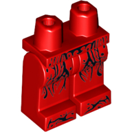 Lego Hips and Red Legs with Black Tendrils Print (Carnage) / Red