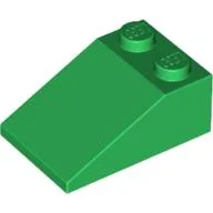 Brick Sloped 33° 3 x 2 / Green