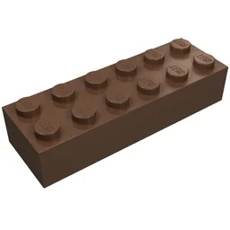 Brick 2 x 6 / Brown