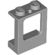 Window 1 x 2 x 2 Plane, Solid Studs / Light Bluish Gray