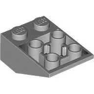 Brick Sloped Inverted 33° 3 x 2, Connections between Studs, Ovoid Bottom Pin / Light Bluish Gray
