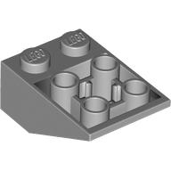 Lego Brick Sloped Inverted 33° 3 x 2, Connections between Studs, Ovoid Bottom Pin / Light Bluish Gray
