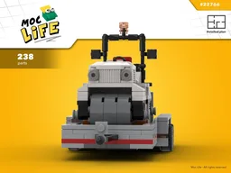 Little road roller with trailer