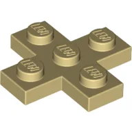 Plate 3 x 3 Cross / Tan