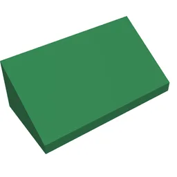 Brick Sloped 30° 1 x 2 x 2/3 / Green