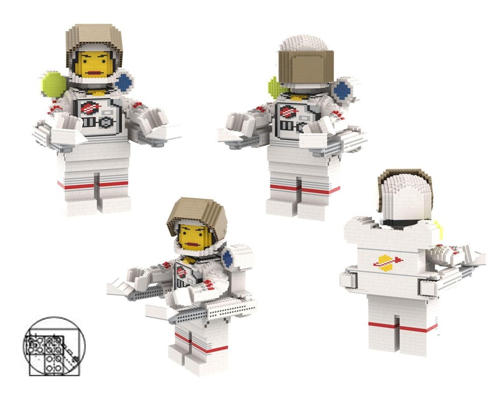 Lego Maxi figure NASA Space walking Astronaut