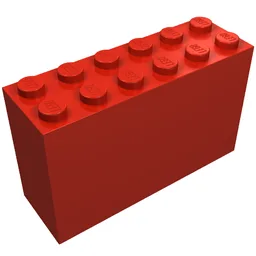 Brick 2 x 6 x 3 / Red