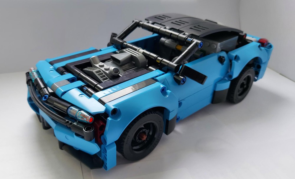 Lego 42098 blue car RC