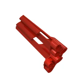 Technic Panel Fairing # 4 Large Long, Large Holes, Side B / Red