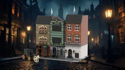 221b baker street modular buildings + victorian carriage