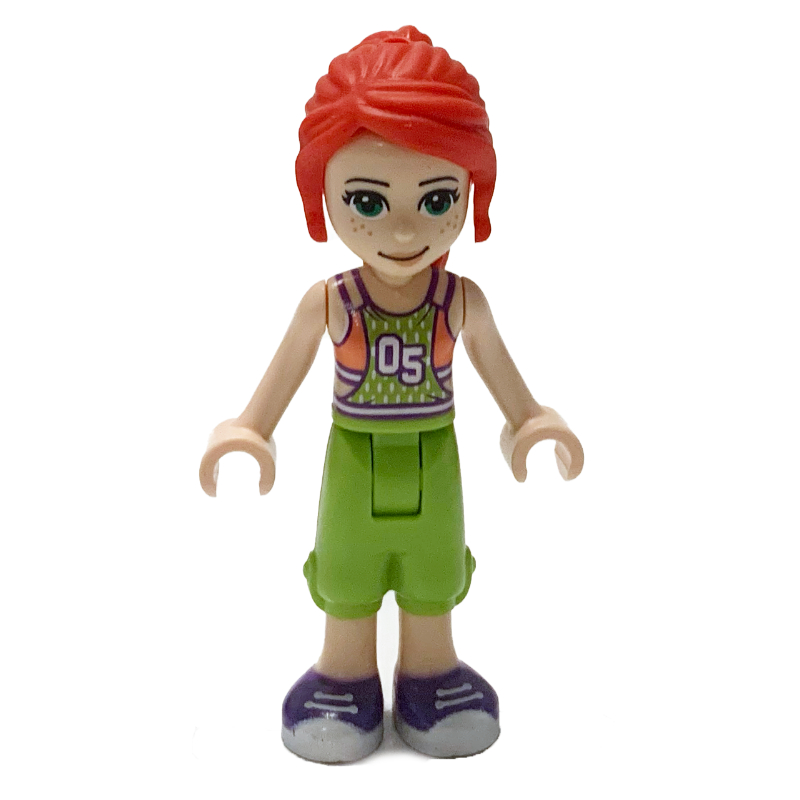 Lego Mia - Coral/Lime Top, Lime Pants