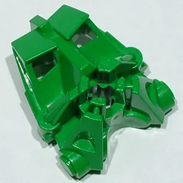 Large Figure Head Connector Block 3 x 4 x 1 2/3 / Green