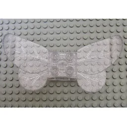 Duplo Butterfly Wings with Studs 2 x 2 / Glitter Trans-Clear