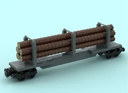 Skeleton Log Train Car