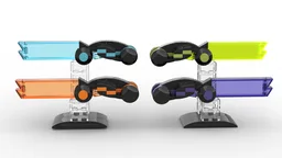 Mini Light cycle desk display with stands and 4 cycles