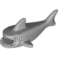 Animal Body Part, Shark Body with Three Gill Slits / Light Bluish Gray
