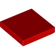 Tile 2 x 2 with Groove / Red
