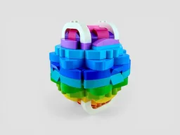 Rainbow Gradient Sphere (with optional stand)