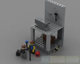 Fortress Dungeon Chest With Blacksmith on Top