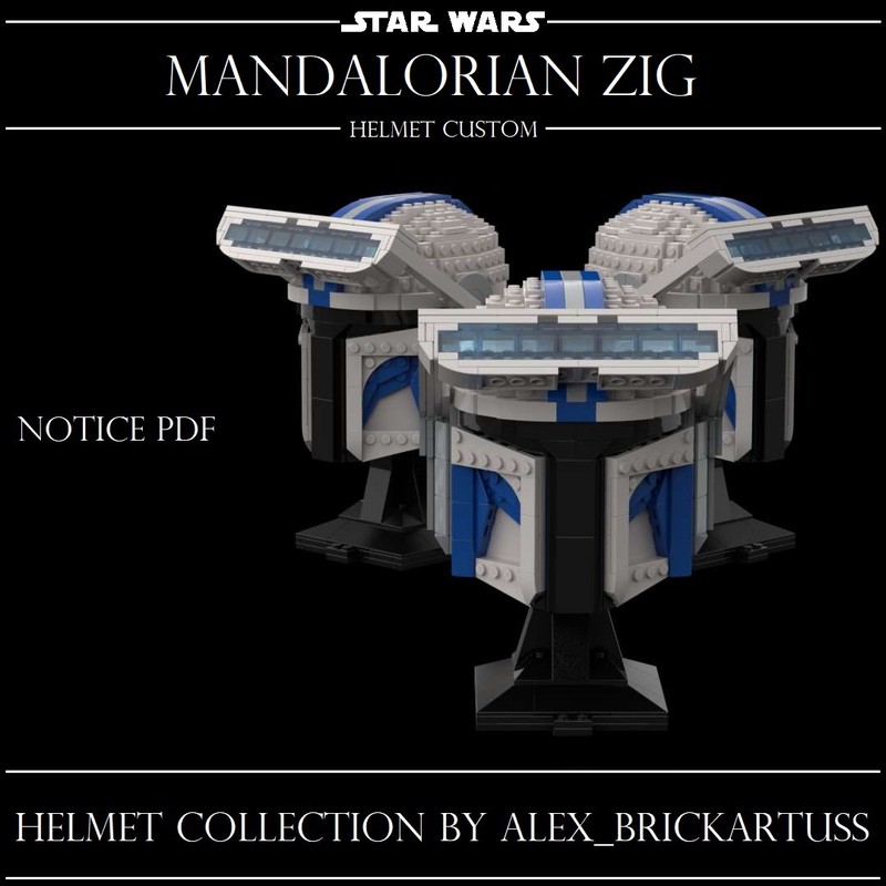 Lego Helmet Custom Mando Zig