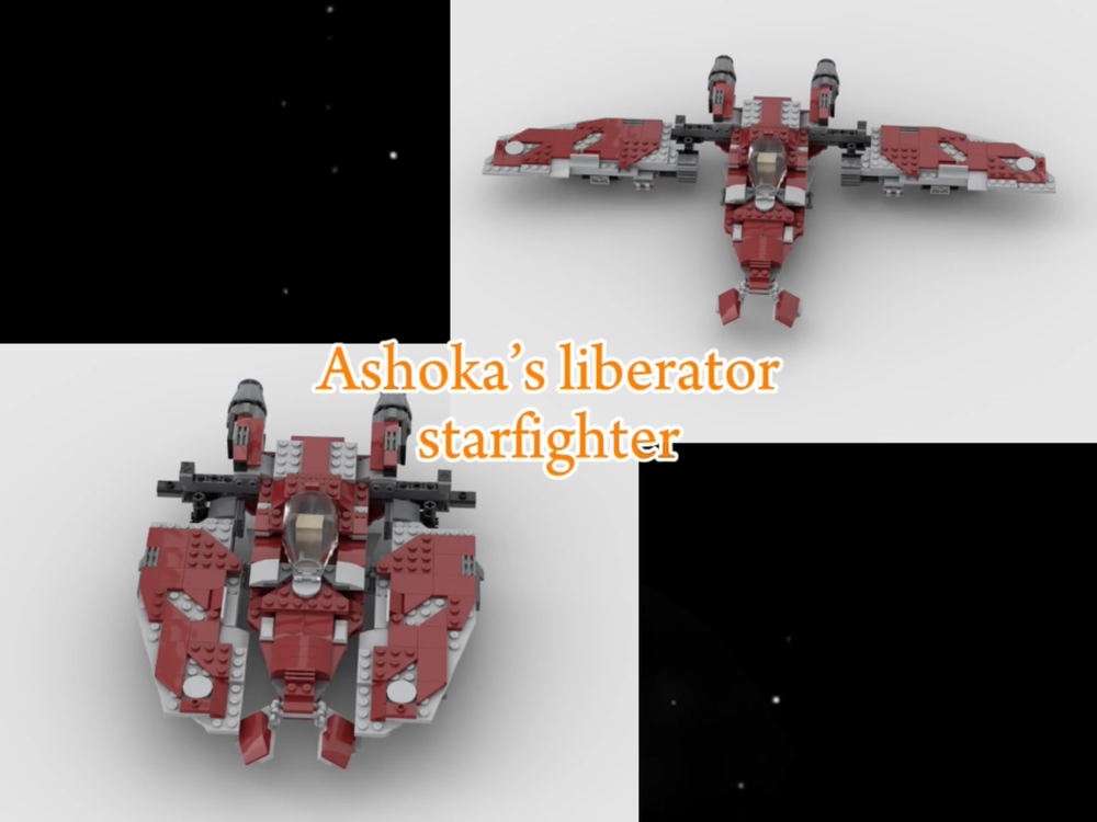 Lego Ahsoka's liberator starfighter|75362 striker-class alt build