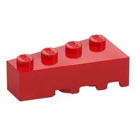 Brick Wedged, Angled 4 x 2 Left / Red