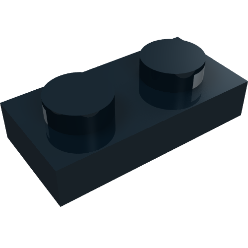 Lego Plate 1 x 2 with Electric Contacts / Black
