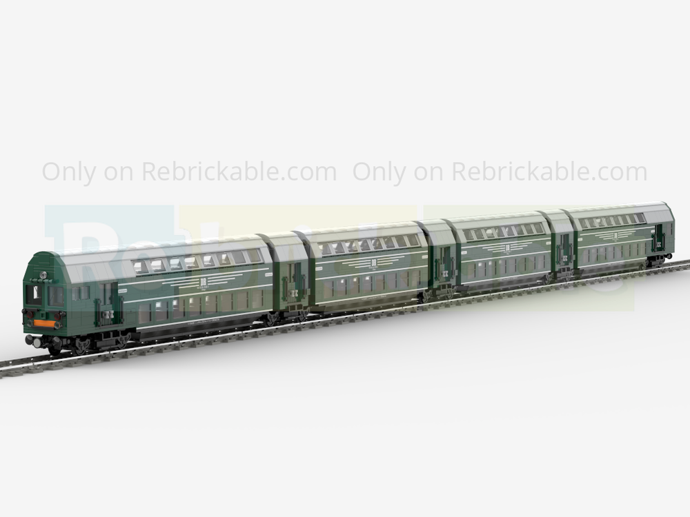 Lego Double Decker Train DGBge of the Deutsche Reichsbahn