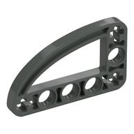 Lego Technic Beam 3 x 5 L-Shape with Quarter Ellipse Thin / Dark Gray