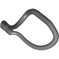 Lego Equipment Rein with Bridle Flexible / Dark Bluish Gray