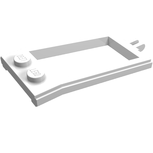 Lego Animal / Creature Accessory, Horse Hitching, with 1 x 2 Studs, Hinge [2 Fingers] / White
