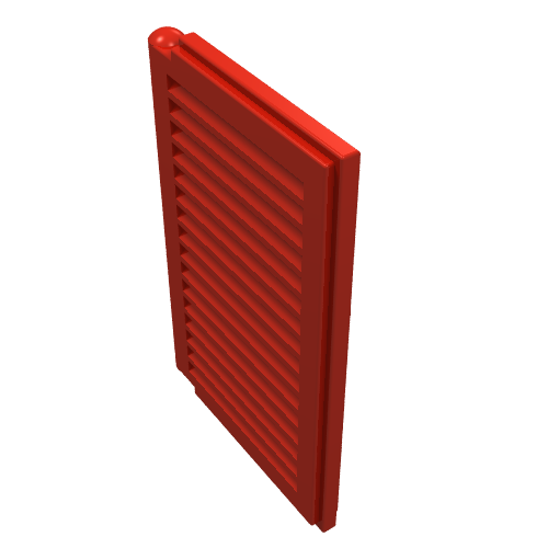 Lego Window 1 x 2 x 3 Shutter / Red